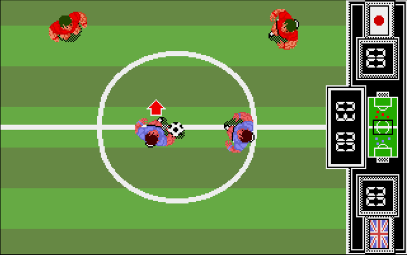 Fighting Soccer - Atari ST game screenshot (1989) by Activision